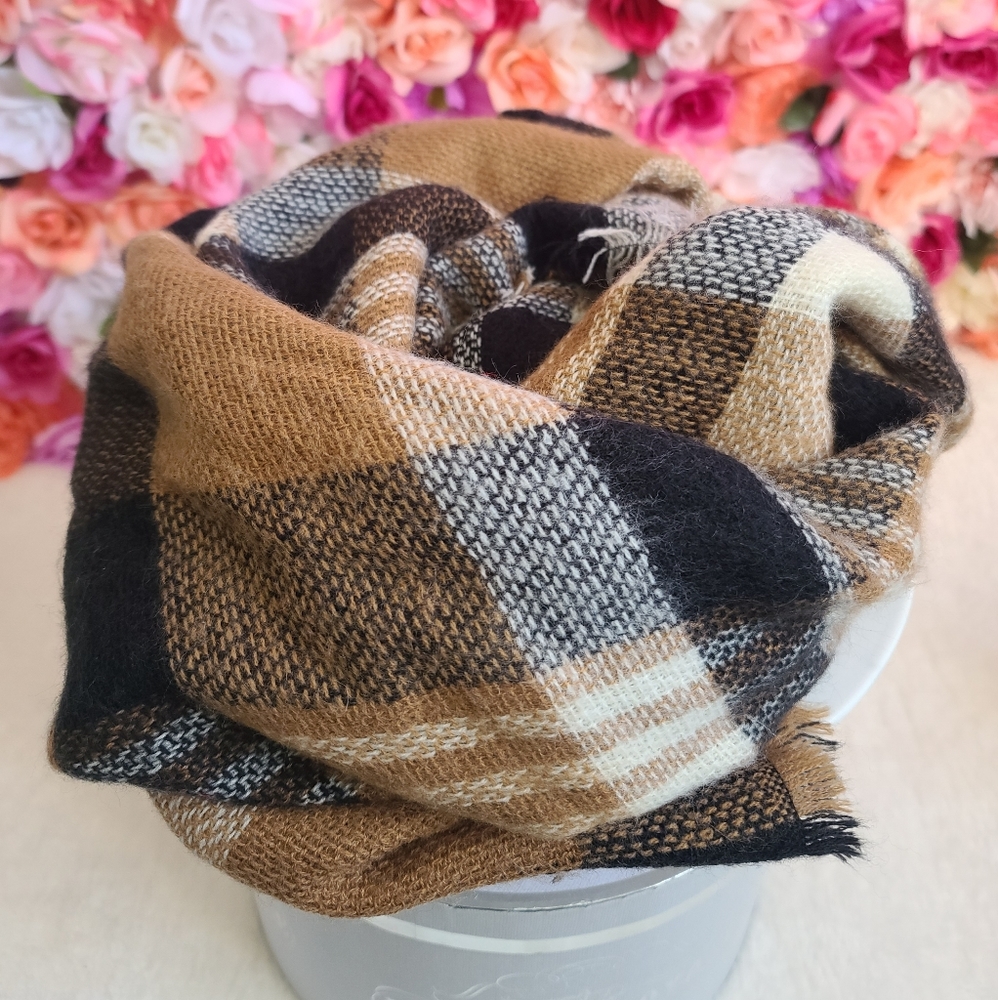 Plaid long Scarf